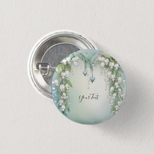 Wasserfarbenlilie des Talsockels Button (Vorne & Hinten)