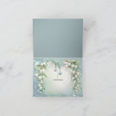 Wasserfarbenlily des Tals Danke Karte (Innenseite)