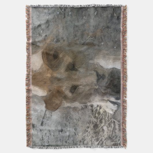 Wasserfarbenlioness Decke (Vorderseite Vertikal)