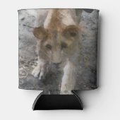 Wasserfarbenlioness Dosenkühler (Vorderseite)