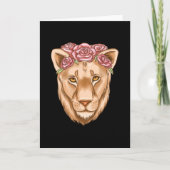 Wasserfarbenlioness Karte (Vorderseite)