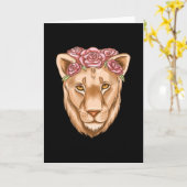 Wasserfarbenlioness Karte (Gelbe Blume)