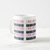 Wasserfarbenlipsticks Kaffeetasse (Vorderseite Links)