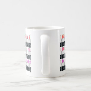 Wasserfarbenlipsticks Kaffeetasse