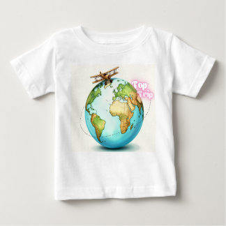 Wasserfarbenlobenreise - Vintages Biplane Adventu Baby T-shirt