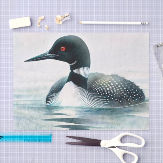 Wasserfarbenlounge am See Seidenpapier (Handwerk)