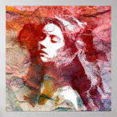 Wasserfarbenmädchen - wagen Sie es, sich der Liebe Poster (Vorne)