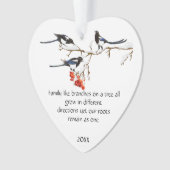 Wasserfarbenmagie Familienangebot Tierart Ornament (Vorderseite)