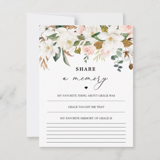 Wasserfarbenmagnolia Speicherkarte freigeben (Vorderseite)