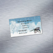 Wasserfarbenmagpie, Vogel, Natur, wild lebende Tie Magnetische Visitenkarte (Beispiel)