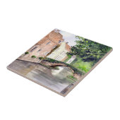 Wasserfarbenmalerei Brügge von Farida Greenfield Fliese (Seite)