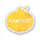 Wasserfarbenmalerei für Kürbisgestänge Aufkleber (Vorderseite)