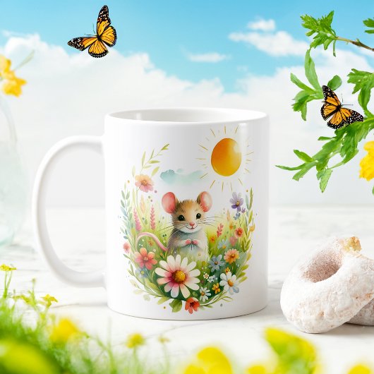 Wasserfarbenmäuse Frühjahr - Kid-Tasse Kaffeetasse