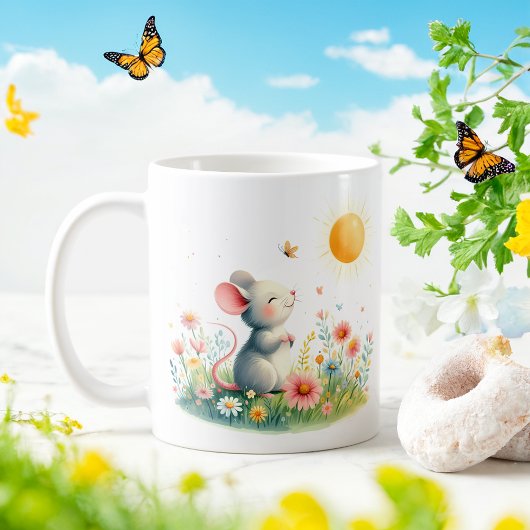 Wasserfarbenmäuse Frühjahr - Kid-Tasse Kaffeetasse