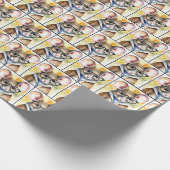 Wasserfarbenmäuse mit Brille Geschenkpapier (Ecke)