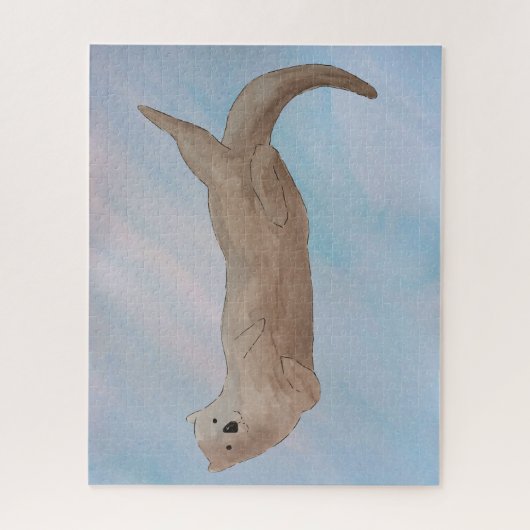 Wasserfarbenmeer Otter Puzzle (Vertikal)