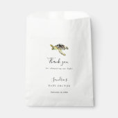 Wasserfarbenmeerschildkröte Kinderdusche Gefallen Geschenktütchen (Vorderseite)