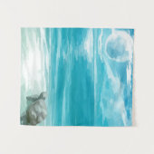 Wasserfarbenmeerschildkröten-Nest Wandteppich (Vorderseite (Horizontal))