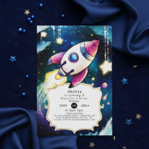 Wasserfarbenmeteor-Rakete zum Geburtstag