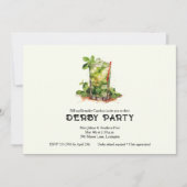 Wasserfarbenminze Julep Derby Einladung (Vorderseite)