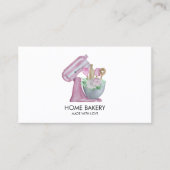 Wasserfarbenmischung und Blume Backen Visitenkarte (Vorderseite)