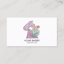 Wasserfarbenmischung und Blume Backen Visitenkarte