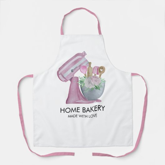 Wasserfarbenmischung und Blume Schürze (Vorderseite)