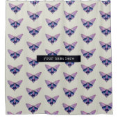 Wasserfarbenmotte | INDIVIDUELLE NAME Duschvorhang (Vorderseite)