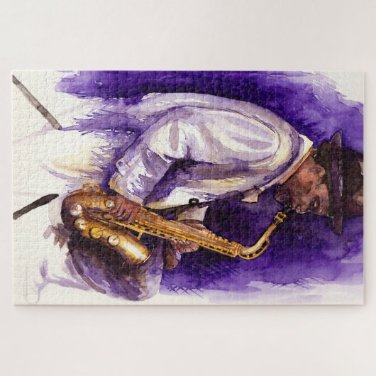 Wasserfarbenmusiker Puzzle (Horizontal)