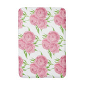 Wasserfarbenmuster aus Peony-Bouquet Badematte (Vorderseite Vertikal)