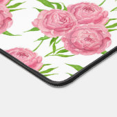 Wasserfarbenmuster aus Peony-Bouquet Schreibtischunterlage (Ecke)
