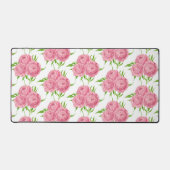 Wasserfarbenmuster aus Peony-Bouquet Schreibtischunterlage (Vorderseite)