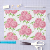 Wasserfarbenmuster aus Peony-Bouquet Seidenpapier (Handwerk)