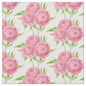 Wasserfarbenmuster aus Peony-Bouquet Stoff (Nahaufnahme)