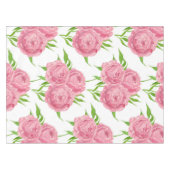 Wasserfarbenmuster aus Peony-Bouquet Tischdecke (Vorderseite (Horizontal))