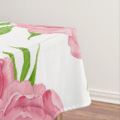 Wasserfarbenmuster aus Peony-Bouquet Tischdecke (Beispiel)