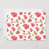 Wasserfarbenmuster Dankeskarte (Rückseite)