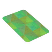 Wasserfarbenmuster der grünen Geometrie Magnet (Rechte Seite)