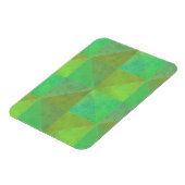 Wasserfarbenmuster der grünen Geometrie Magnet (Linke Seite)