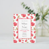 Wasserfarbenmuster Einladung (Stehend Vorderseite)