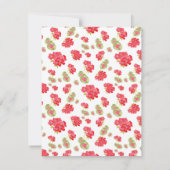 Wasserfarbenmuster Einladung (Rückseite)