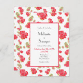 Wasserfarbenmuster Einladung (Vorne/Hinten)