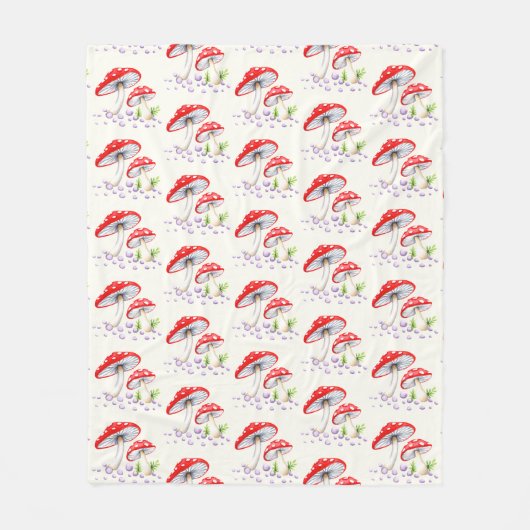 Wasserfarbenmuster Fleecedecke (Vorderseite)