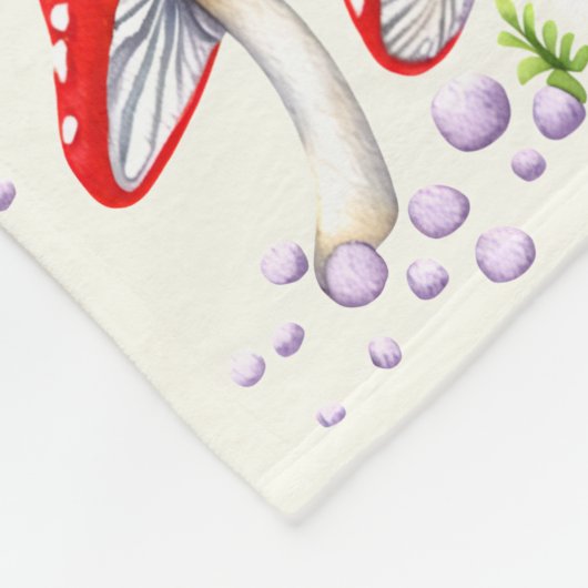 Wasserfarbenmuster Fleecedecke (Ecke)