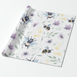 Wasserfarbenmuster Geschenkpapier