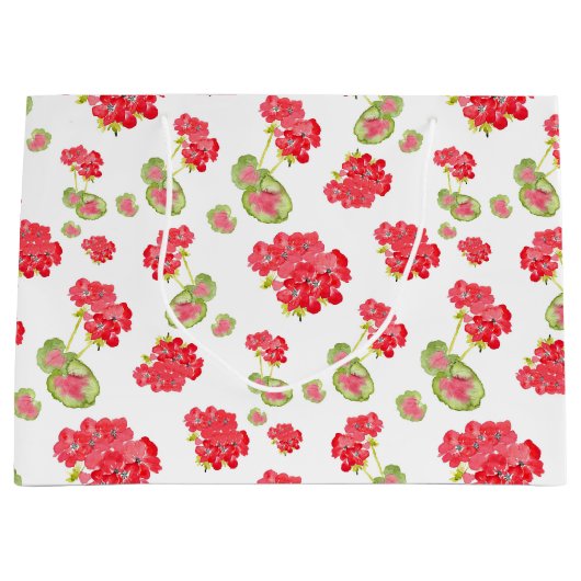 Wasserfarbenmuster Große Geschenktüte (Vorderseite)