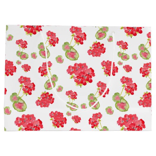 Wasserfarbenmuster Große Geschenktüte (Rückseite)