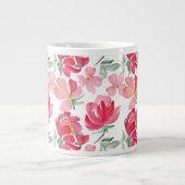 Wasserfarbenmuster Jumbo-Tasse (Vorderseite)