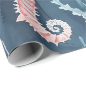 Wasserfarbenmuster: Korallenriff - Freuden Geschenkpapier (Rolleneckpunkt)