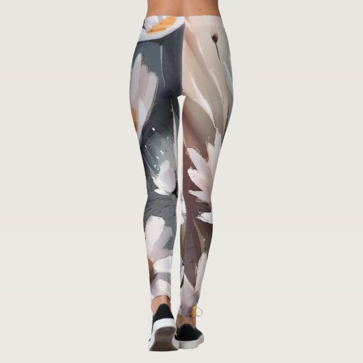 Wasserfarbenmuster Leggings (Rückseite)